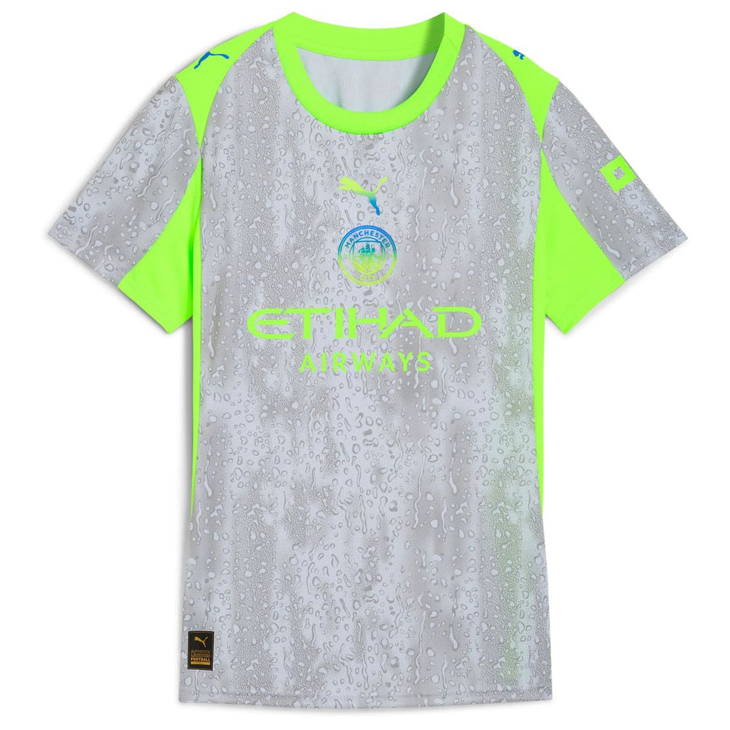 Manchester City Puma Women's 2025/26 Third Replica Custom Jersey - Green/Neon Green