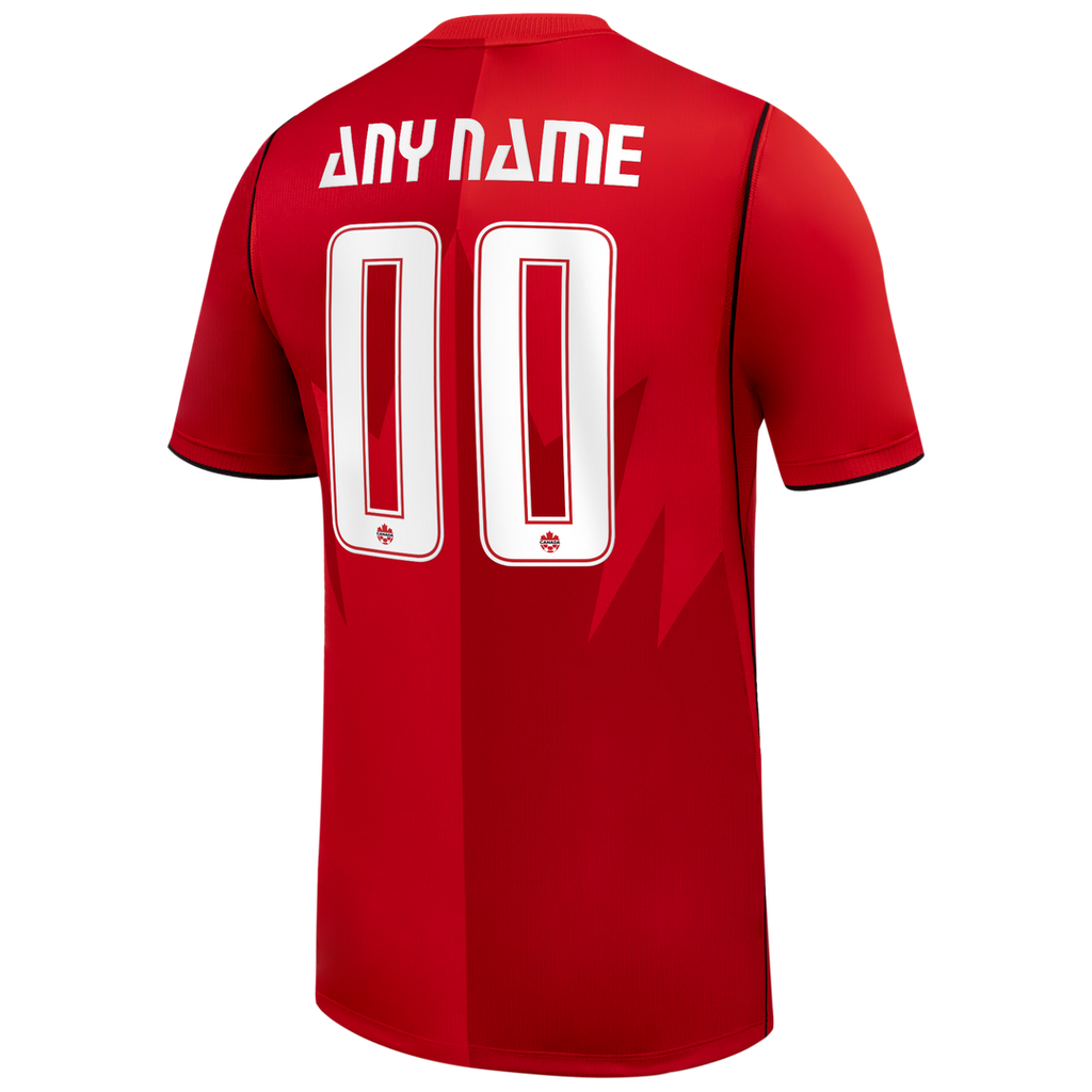 Canada Soccer Nike 2026 Away Stadium Replica Custom Jersey - Black