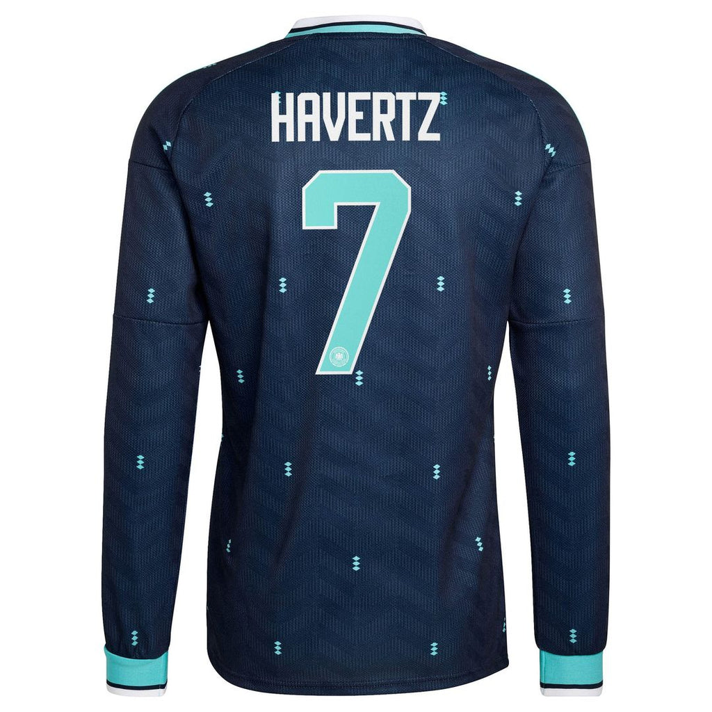 Kai Havertz Germany National Team adidas 2026 Away Replica Long Sleeve Jersey - Navy