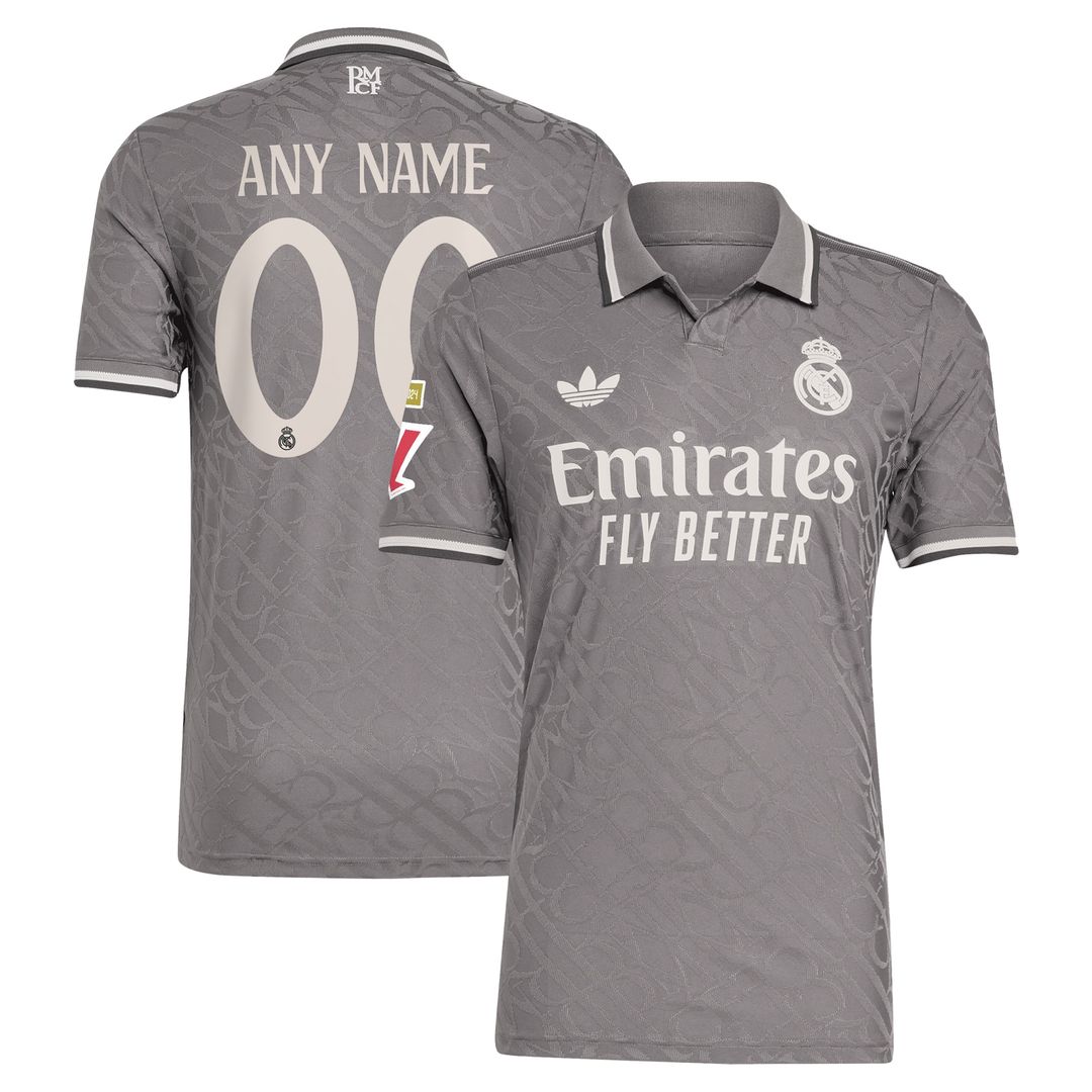 Real Madrid adidas 2024/25 Home Authentic Custom Jersey - White