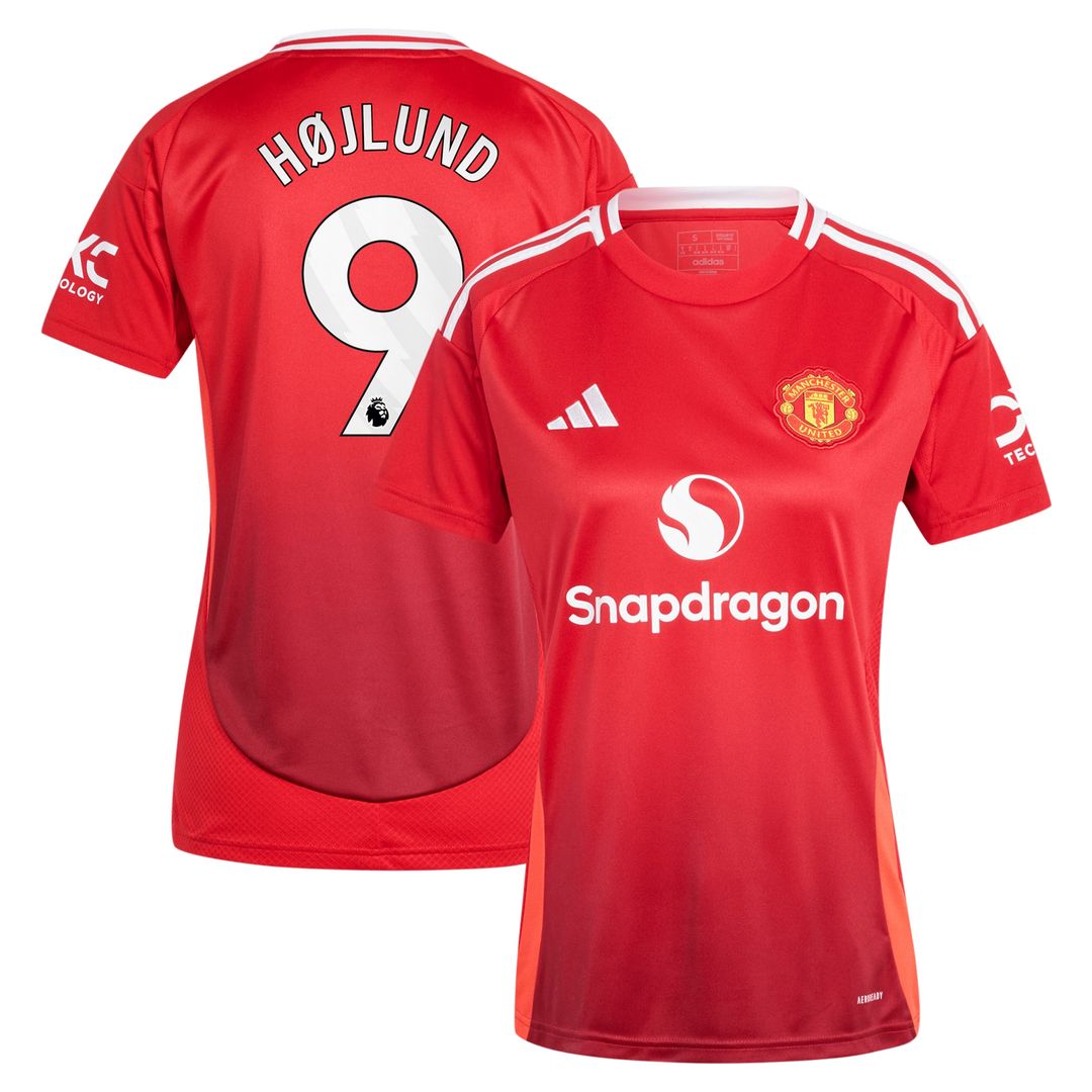Rasmus Højlund Manchester United adidas Women's 2024/25 Away Replica Player Jersey - Navy