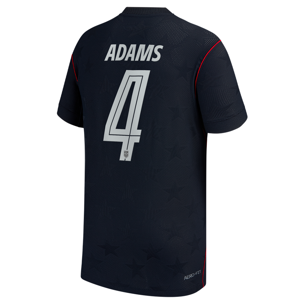 Tyler Adams USMNT Nike Youth 2026 Away Match Authentic Jersey - Blue