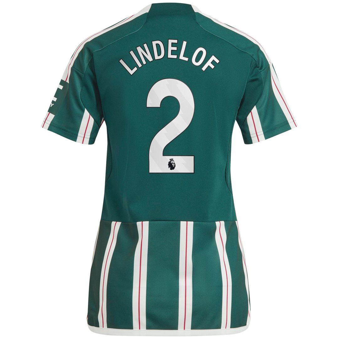 Victor Lindelof Manchester United adidas Women's 2023/24 Away Replica Player Jersey - Green