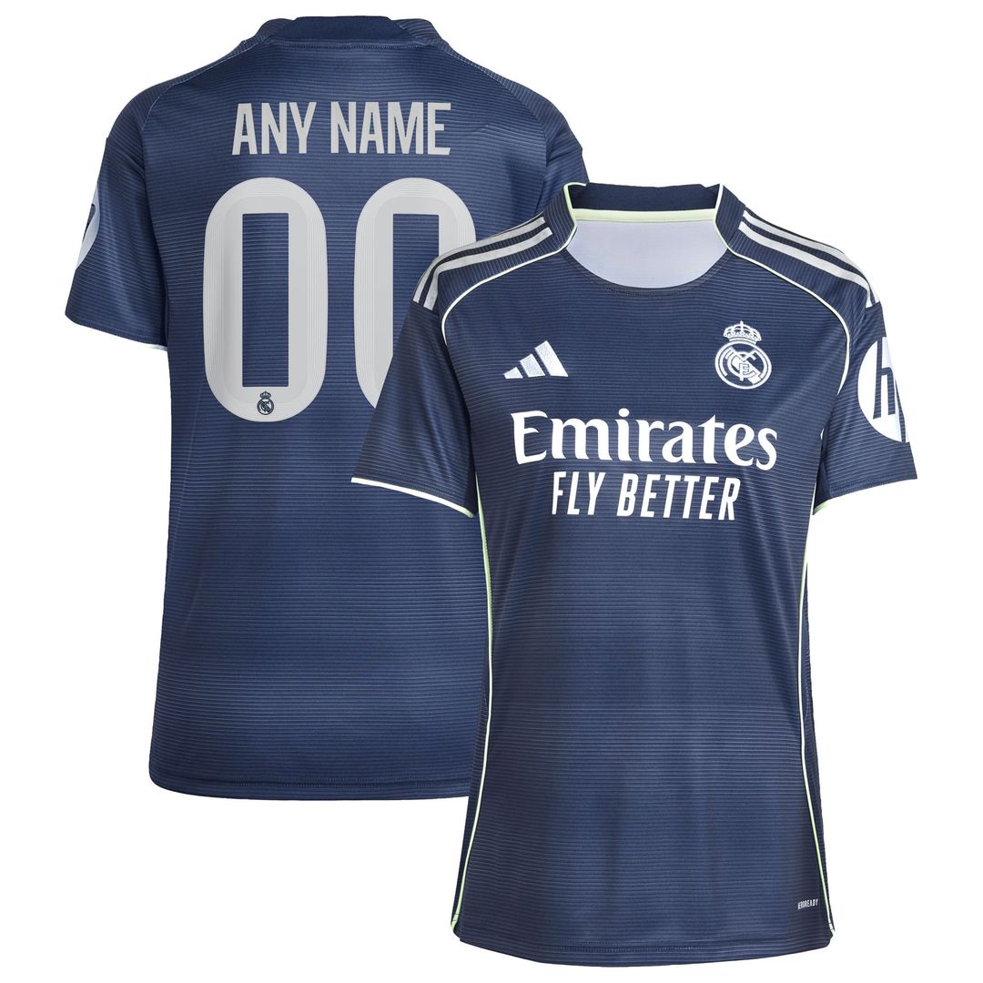 Real Madrid adidas Women's 2025/26 Home Replica Custom Jersey - White