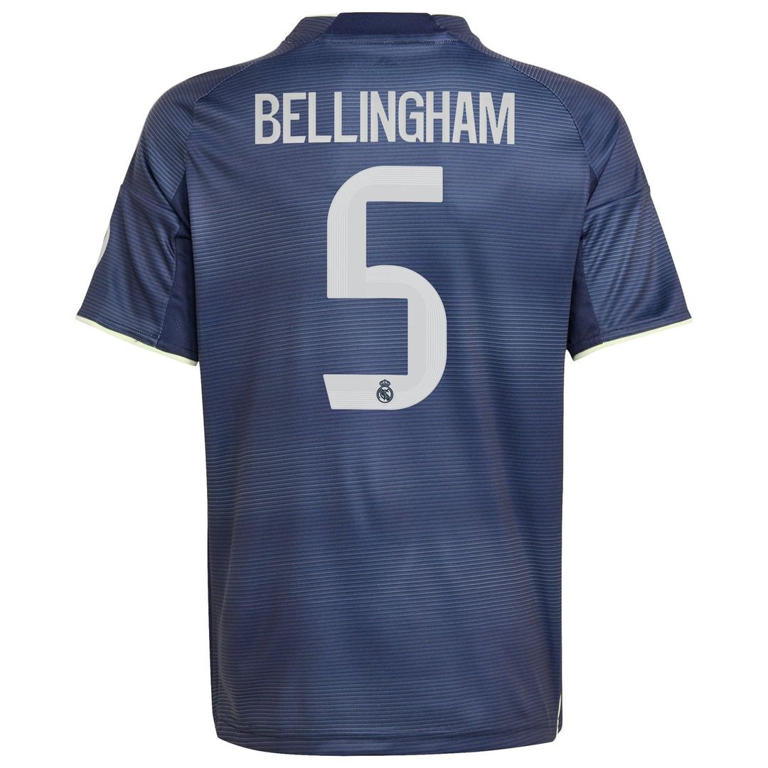 Jude Bellingham Real Madrid adidas Youth 2025/26 Home Replica Jersey - White
