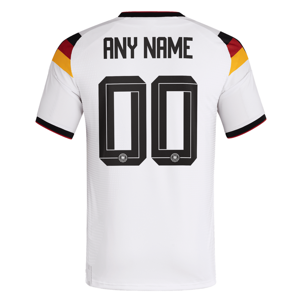 Germany National Team adidas 2026 Home On-Field Authentic Custom Jersey - White
