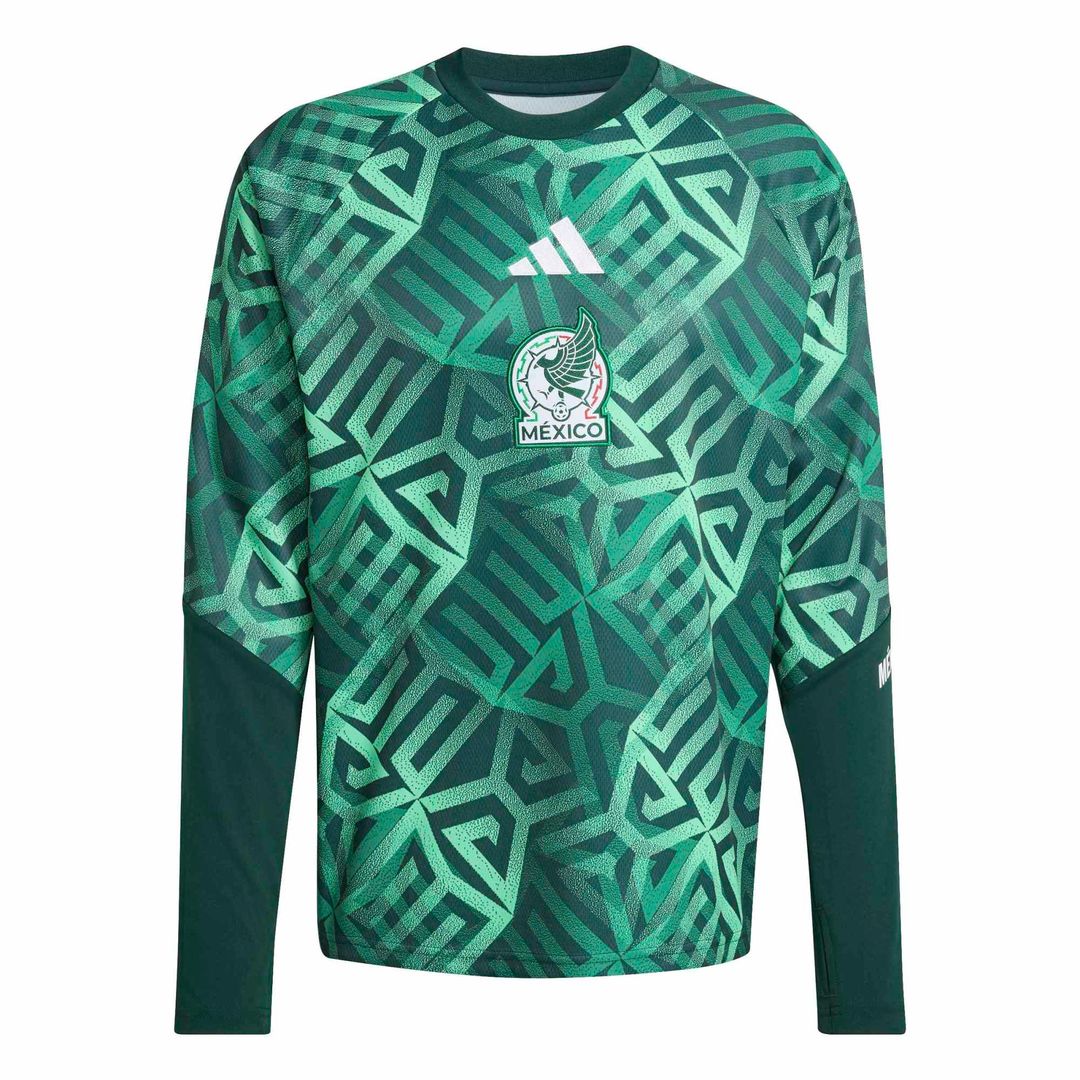 Mexico National Team adidas 2026 Long Sleeve Pre-Match Top - Green