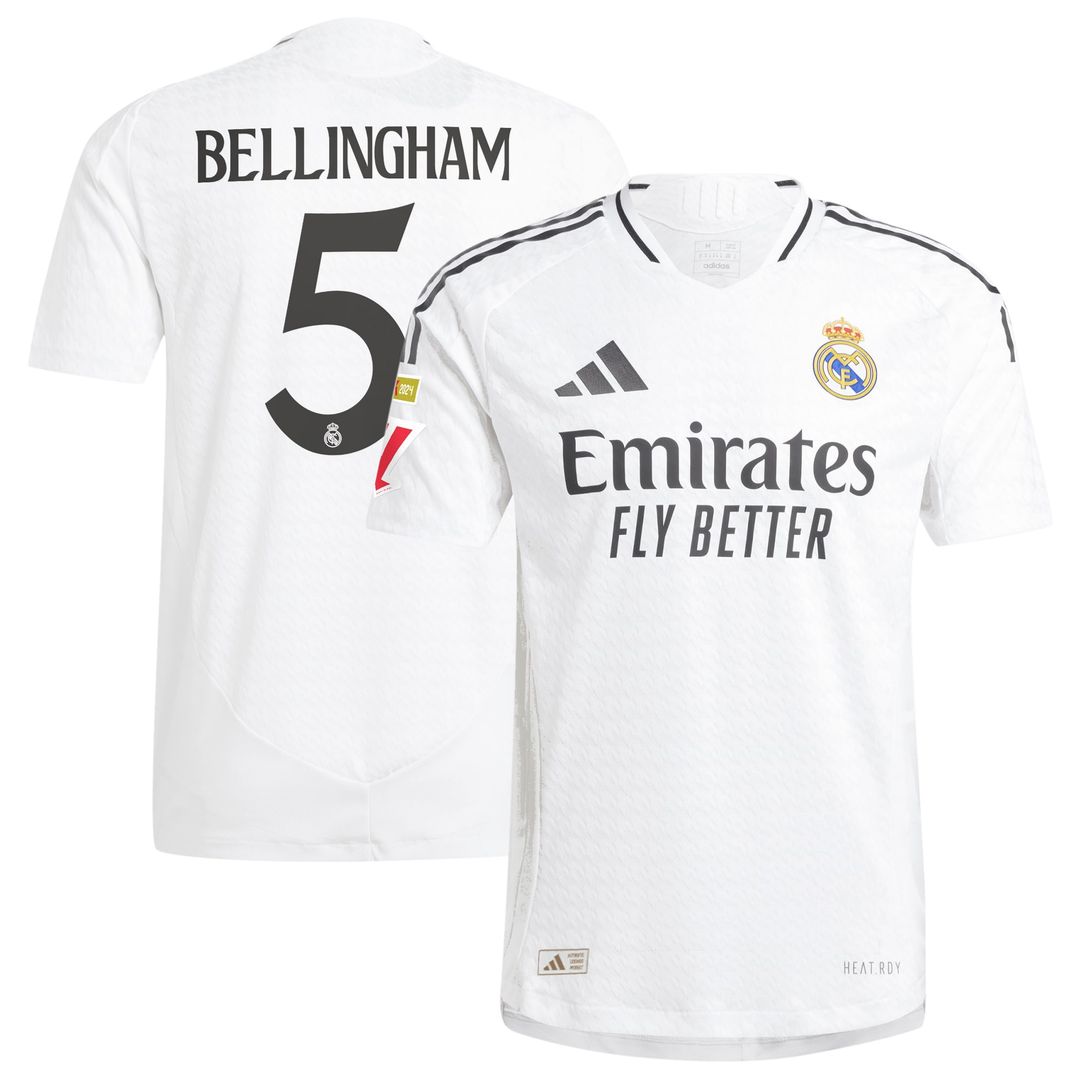 Jude Bellingham Real Madrid adidas Originals 2024/25 Third Authentic Player Jersey - Charcoal