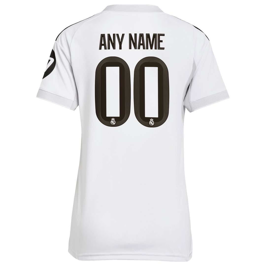 Real Madrid adidas Women's 2025/26 Away Replica Custom Jersey - Blue