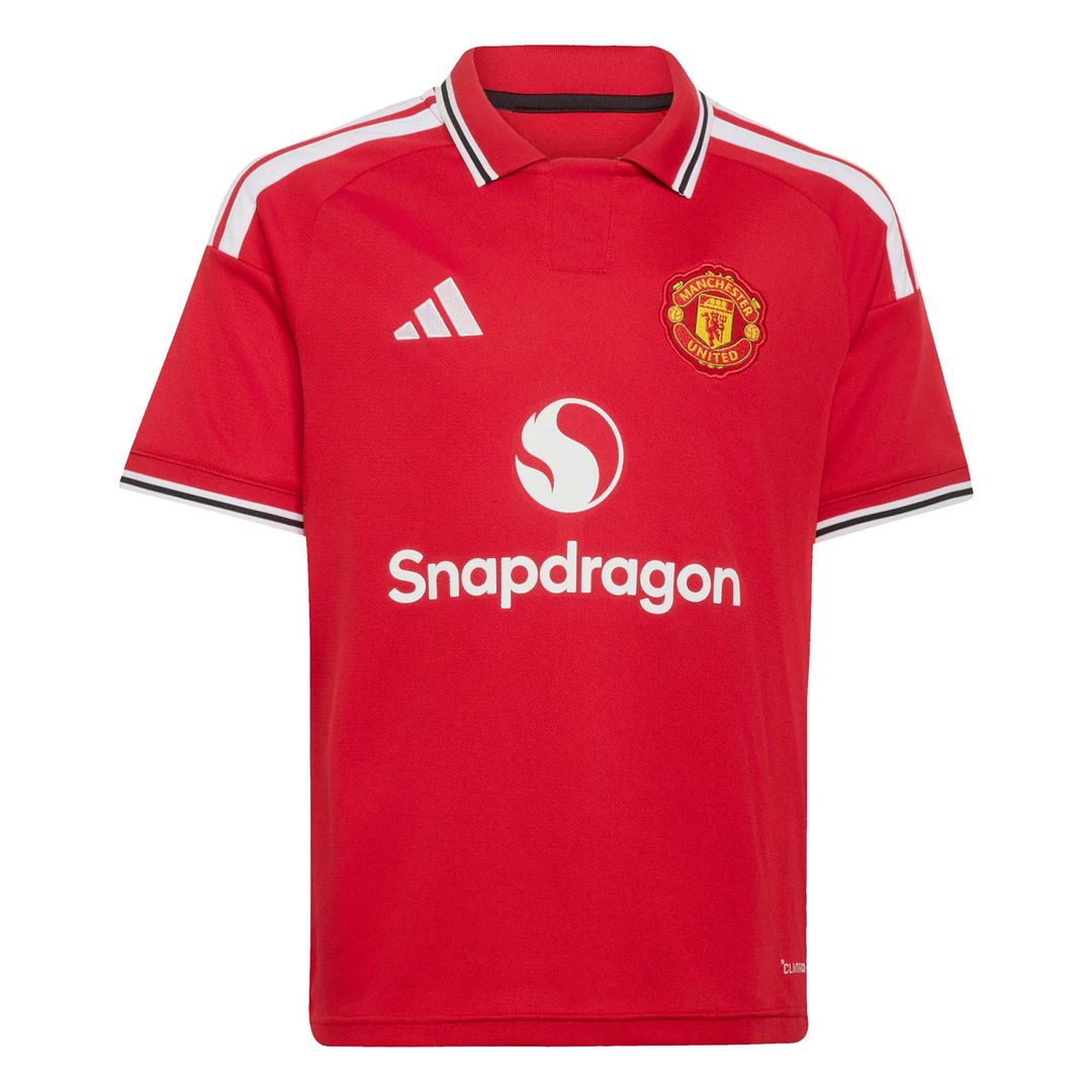 Manchester United adidas Youth 2026/27 Home Replica Jersey - Red