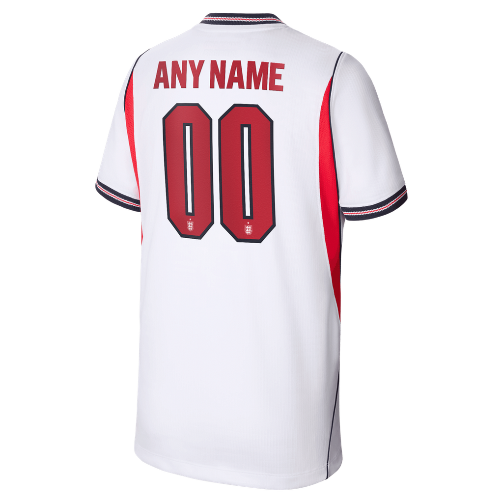England National Team Nike Youth 2026 Away Stadium Replica Custom Jersey - Red