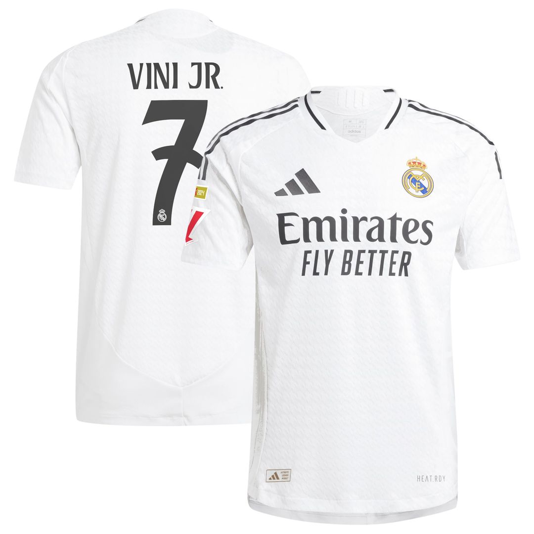 Vini Jr. Real Madrid adidas Originals 2024/25 Third Authentic Player Jersey - Charcoal