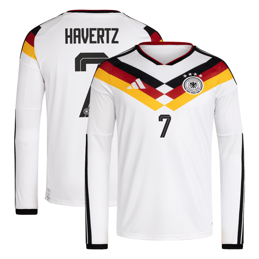 Kai Havertz Germany National Team adidas 2026 Away Replica Long Sleeve Jersey - Navy