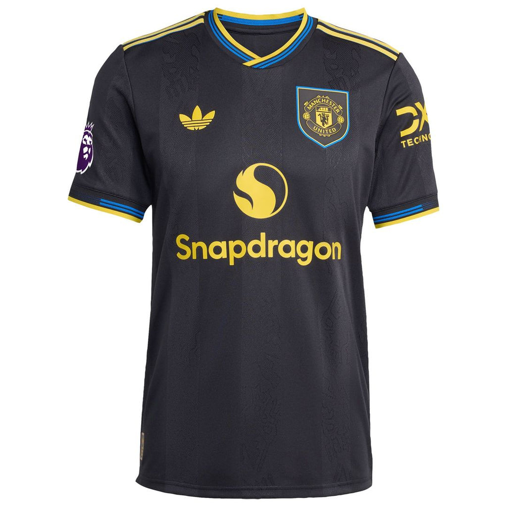 Manchester United adidas 2025/26 Away Authentic Custom Jersey - White