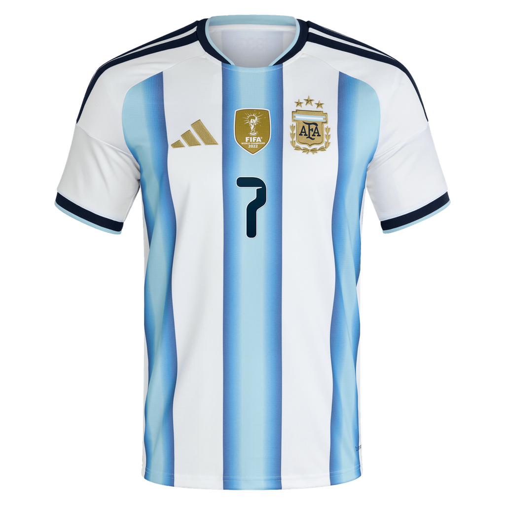 Rodrigo De Paul Argentina National Team adidas 2026 Home Replica Jersey - White