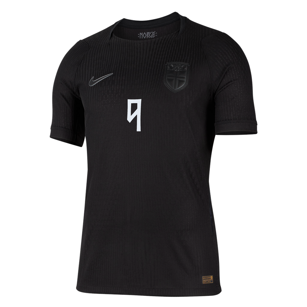 Erling Haaland Norway National Team Nike 2026 Away Match Authentic Jersey - Black