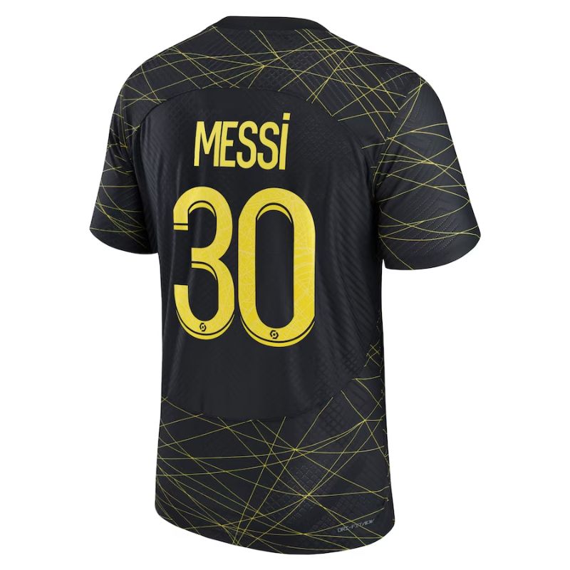 Lionel Messi Paris Saint-Germain  2022/23 Fourth Vapor Match  Player Jersey - Black