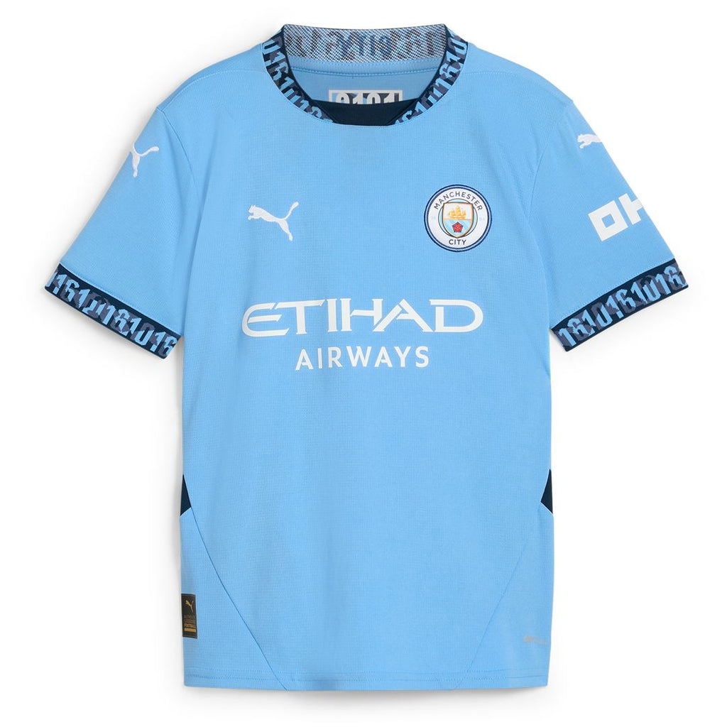 Manchester City Puma Youth 2024/25 Away Replica Custom Jersey - Navy