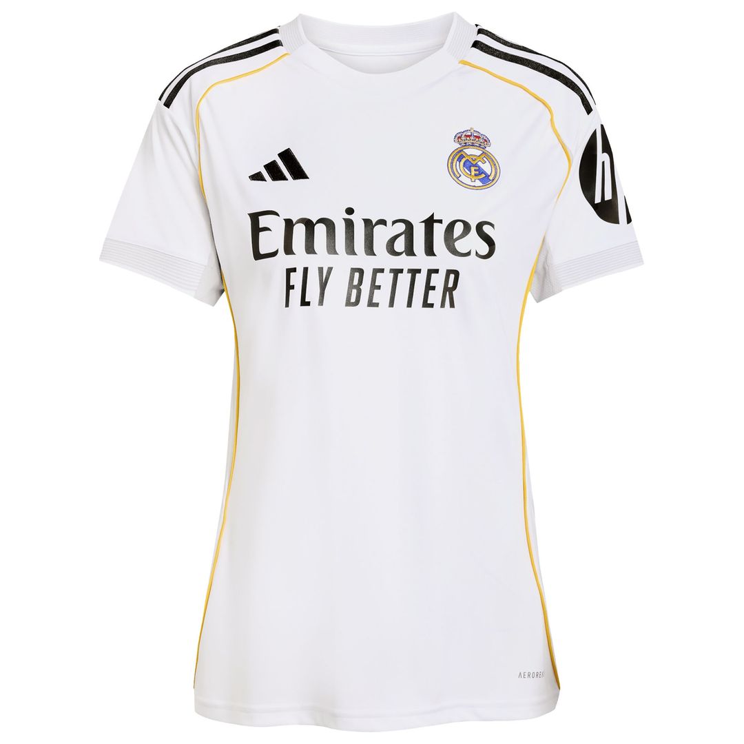 Real Madrid adidas Women's 2025/26 Home Replica Custom Jersey - White