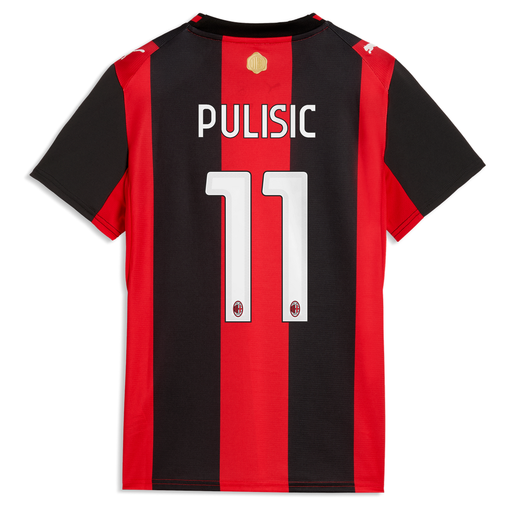 Christian Pulisic AC Milan Puma Women's 2026/27 Home Replica Jersey - Black/Red