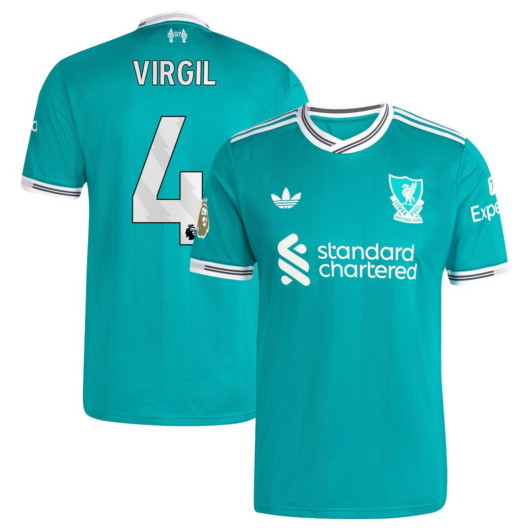 Virgil van Dijk Liverpool adidas  2025/26 Home Authentic Jersey - Red