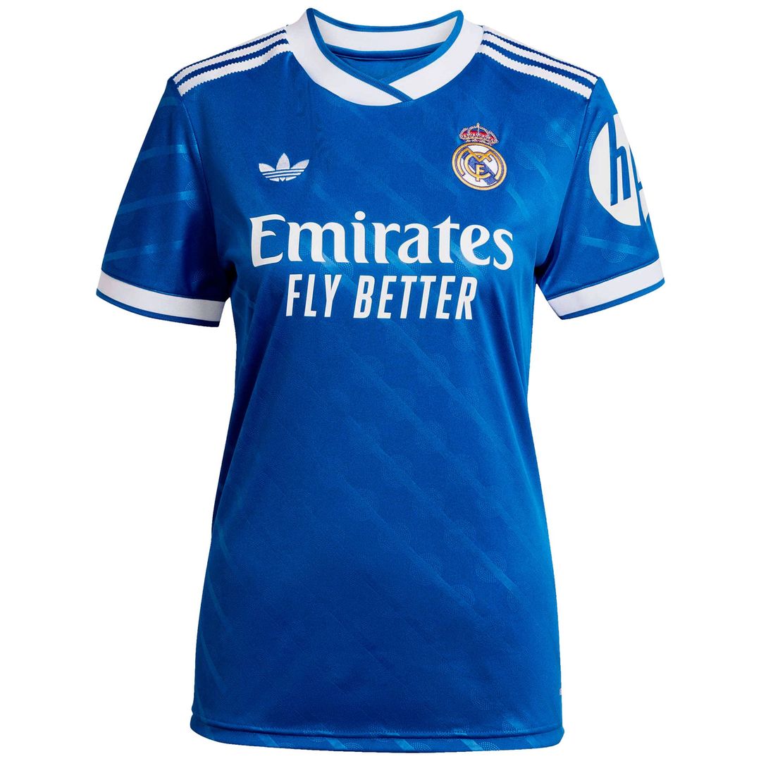 Real Madrid adidas Women's 2025/26 Third Replica Custom Jersey - Blue