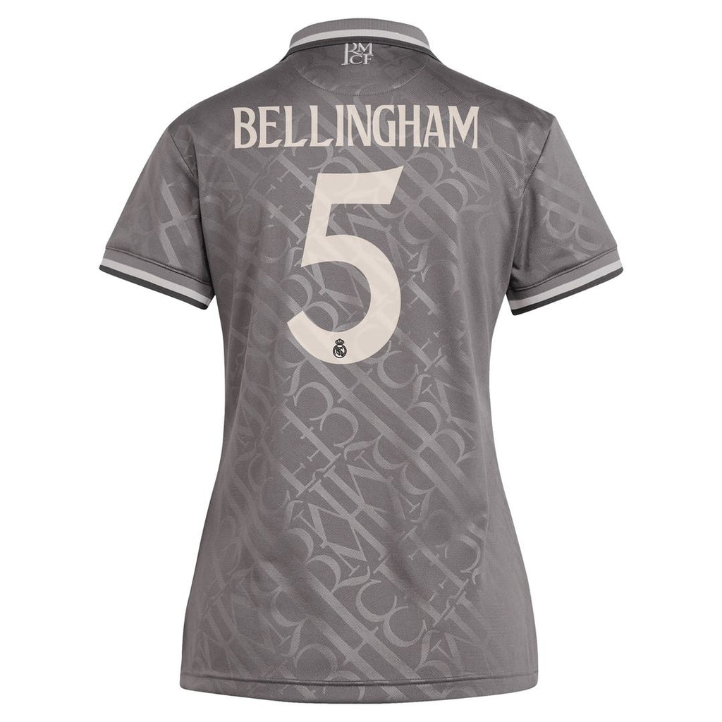 Jude Bellingham Real Madrid adidas Originals Women's 2024/25 Third Replica Player Jersey - Charcoal