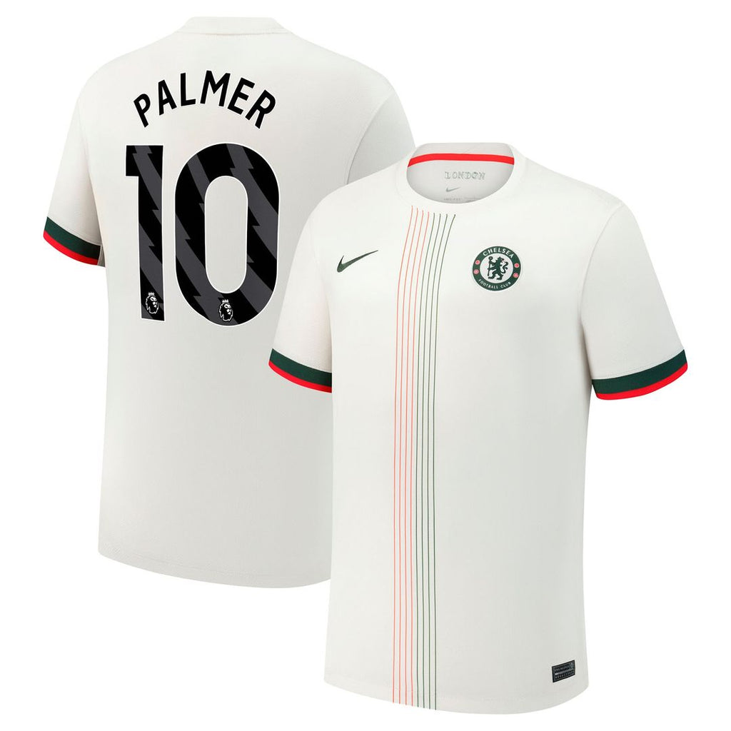 Cole Palmer Chelsea Nike 2025/26 Away Replica Player Jersey - Cream