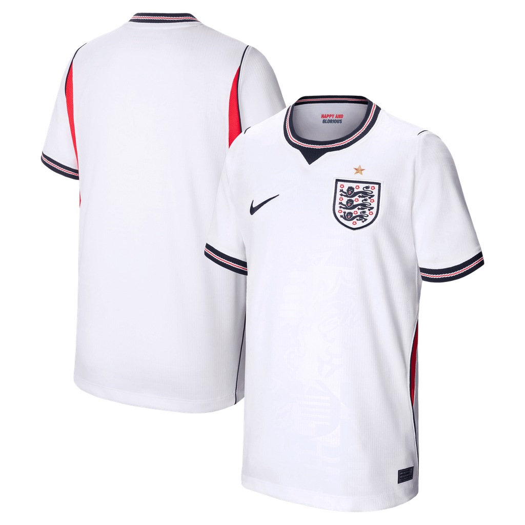 England National Team Nike Youth 2026 Home Stadium Replica Jersey - White