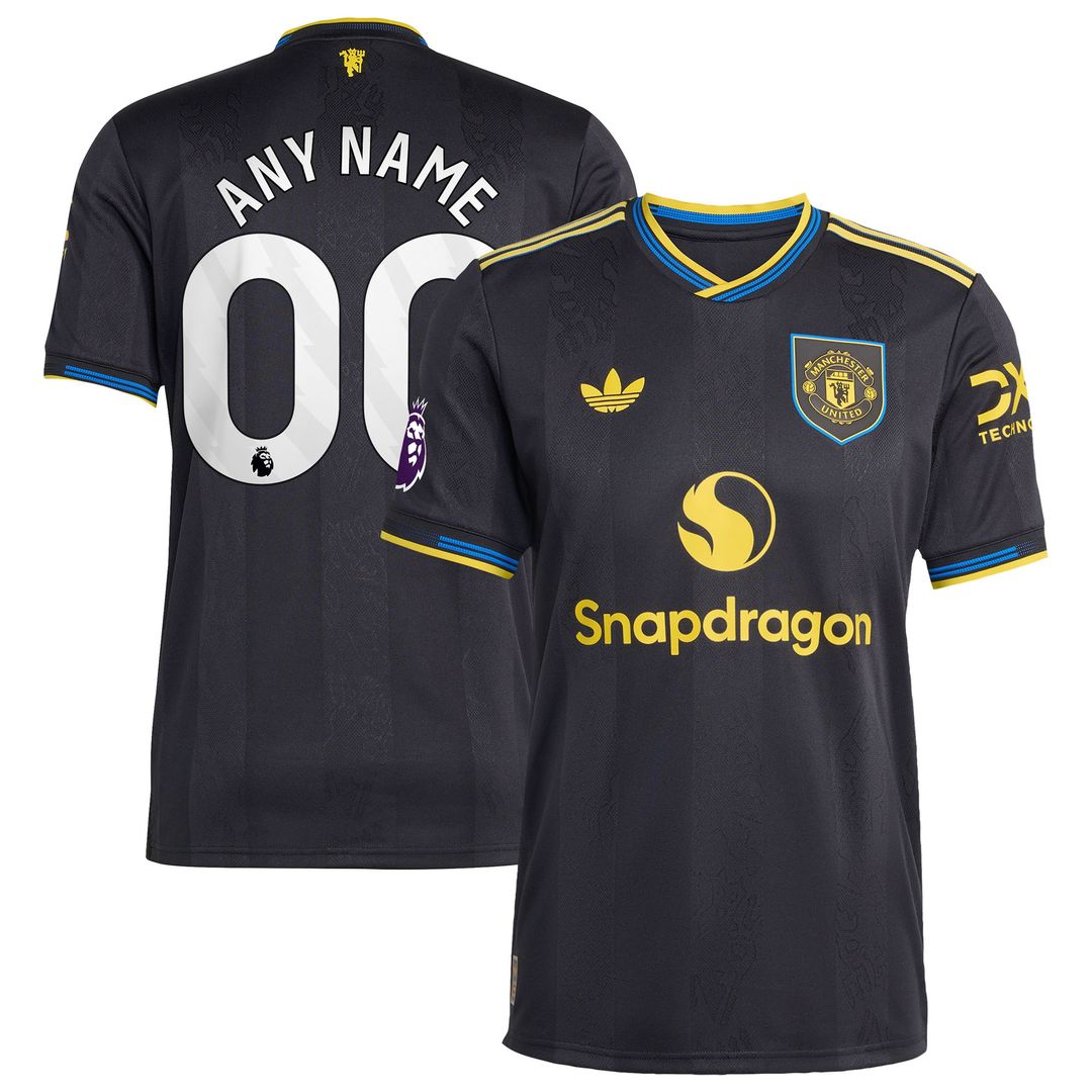 Manchester United adidas 2025/26 Away Authentic Custom Jersey - White