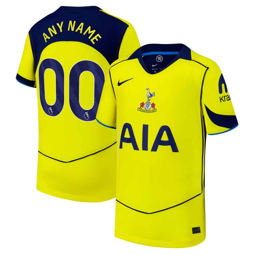 Tottenham Hotspur Nike Youth 2025/26 Home Replica Custom Jersey - White