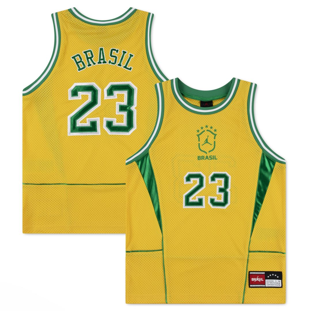 Brazil National Team Jordan Brand Youth Mesh Basketball Fashion Jersey - Royal
