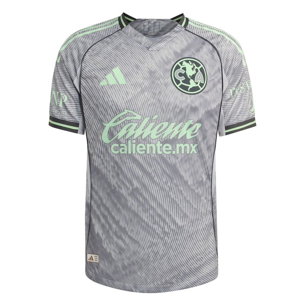 Club America adidas 2025 Third On Field Authentic Jersey - Gray
