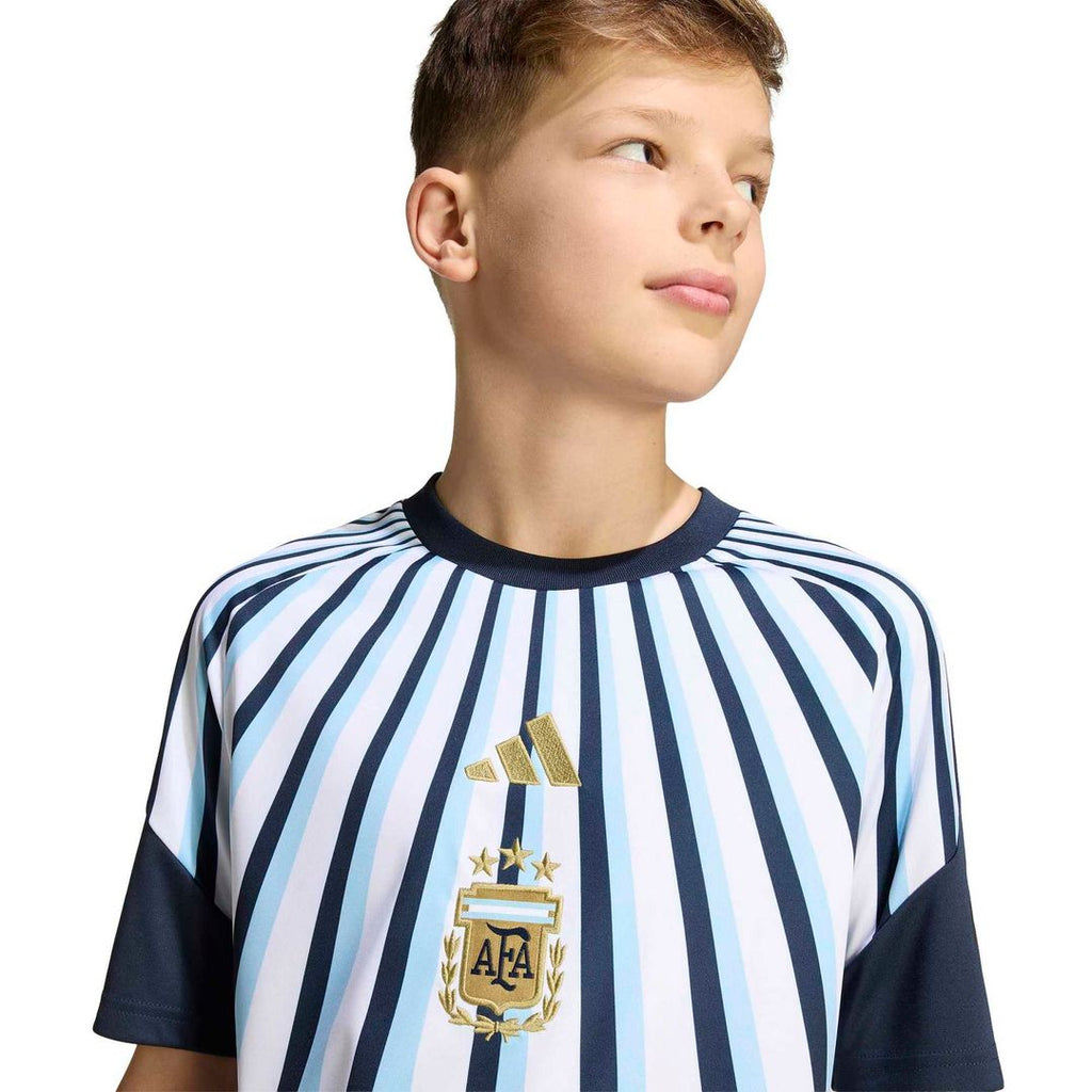 Argentina National Team adidas Youth 2026 Pre-Match Top - Blue