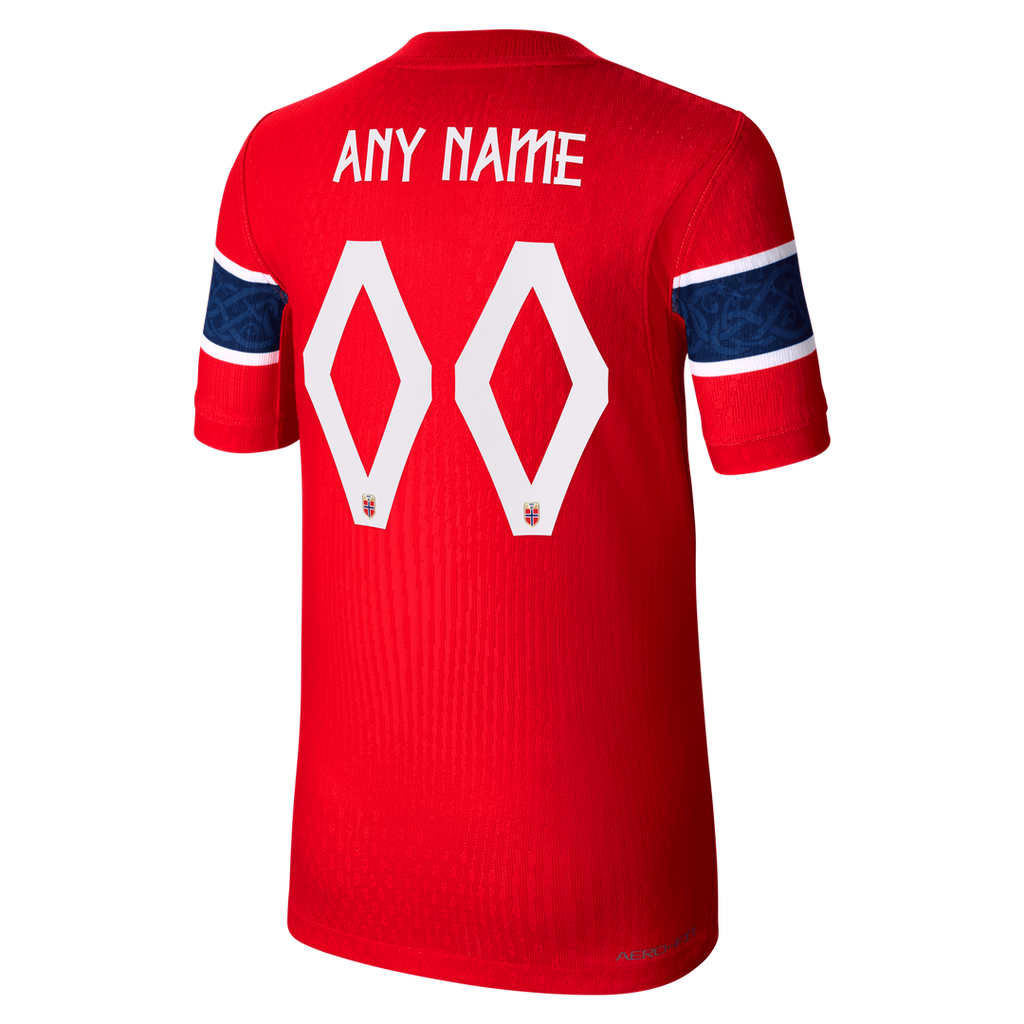 Norway National Team Nike Youth 2026 Home Match Authentic Custom Jersey - Red
