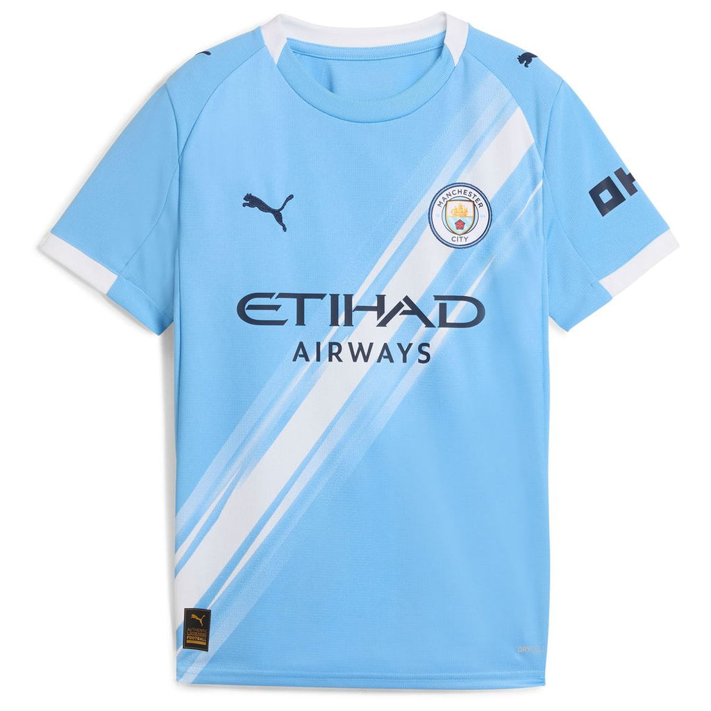 Manchester City Puma Youth 2025/26 Away Replica Custom Jersey - Black