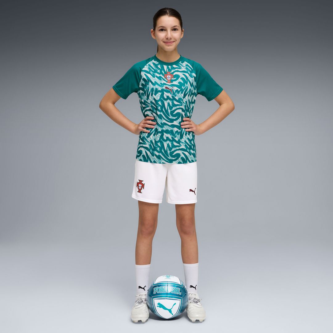 Portugal National Team Puma Youth Pre-Match Jersey - Red