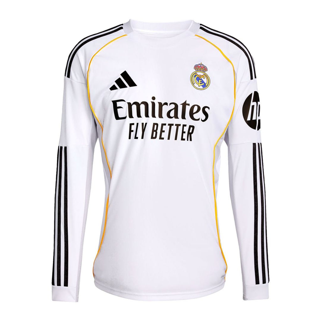 Federico Valverde Real Madrid adidas 2025/26 Home Replica Long Sleeve Jersey - White