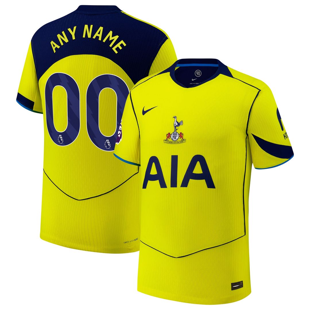 Tottenham Hotspur Nike 2025/26 Home Authentic Custom Jersey - White