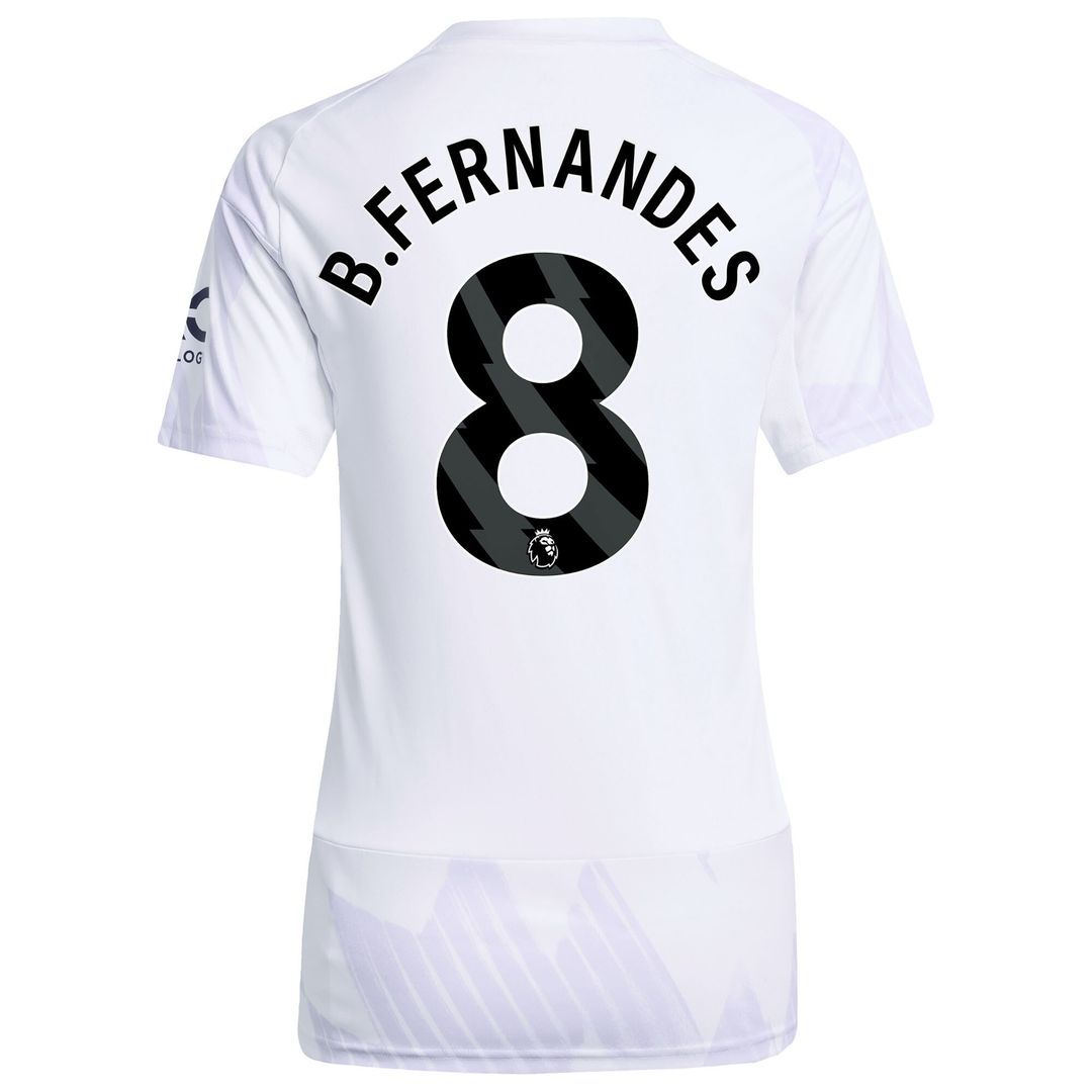 Bruno Fernandes Manchester United adidas Women's Home 2025/26 Replica Player Jersey - Red