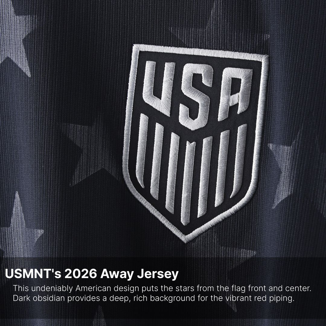 Folarin Balogun USMNT Nike Youth 2026 Away Stadium Replica Jersey - Blue