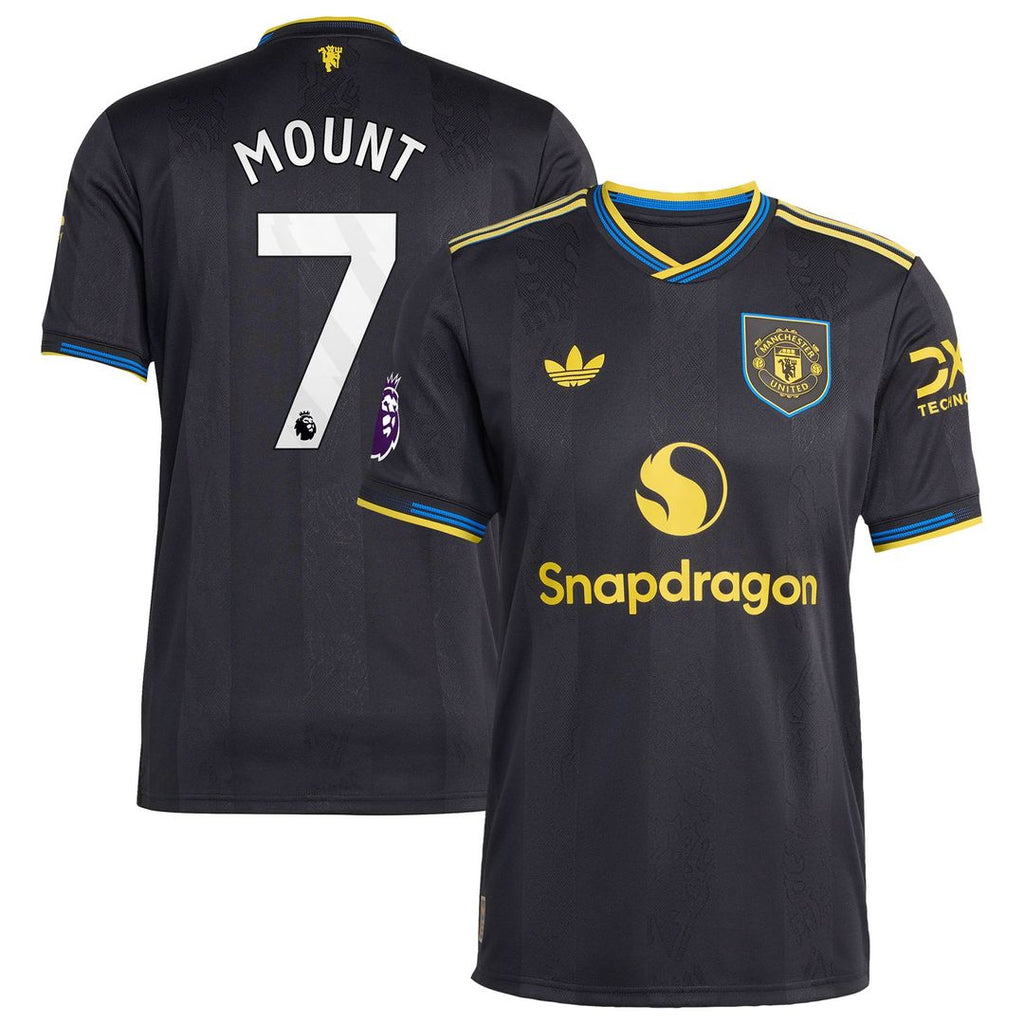 Mason Mount Manchester United adidas 2025/26 Third Authentic Player Jersey - Black