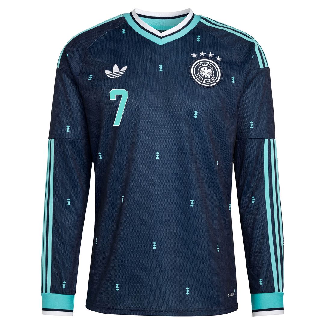 Kai Havertz Germany National Team adidas 2026 Away Replica Long Sleeve Jersey - Navy
