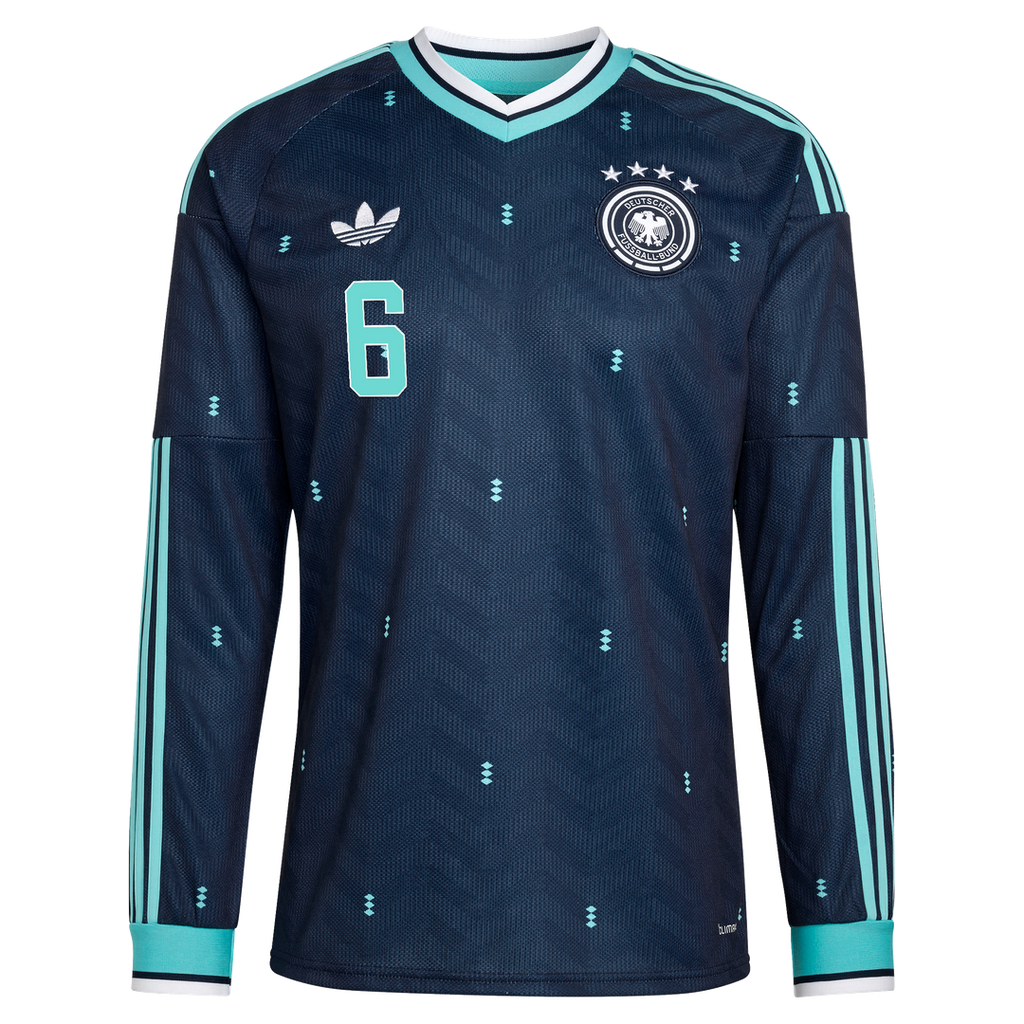 Joshua Kimmich Germany National Team adidas 2026 Away Replica Long Sleeve Jersey - Navy