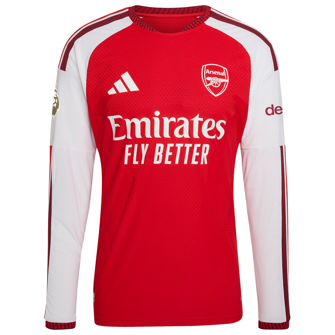 Arsenal adidas 2026/27 Home Authentic Long Sleeve Jersey - Red