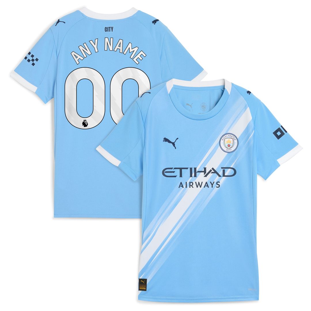 Manchester City Puma Women's 2025/26 Away Replica Custom Jersey - Black
