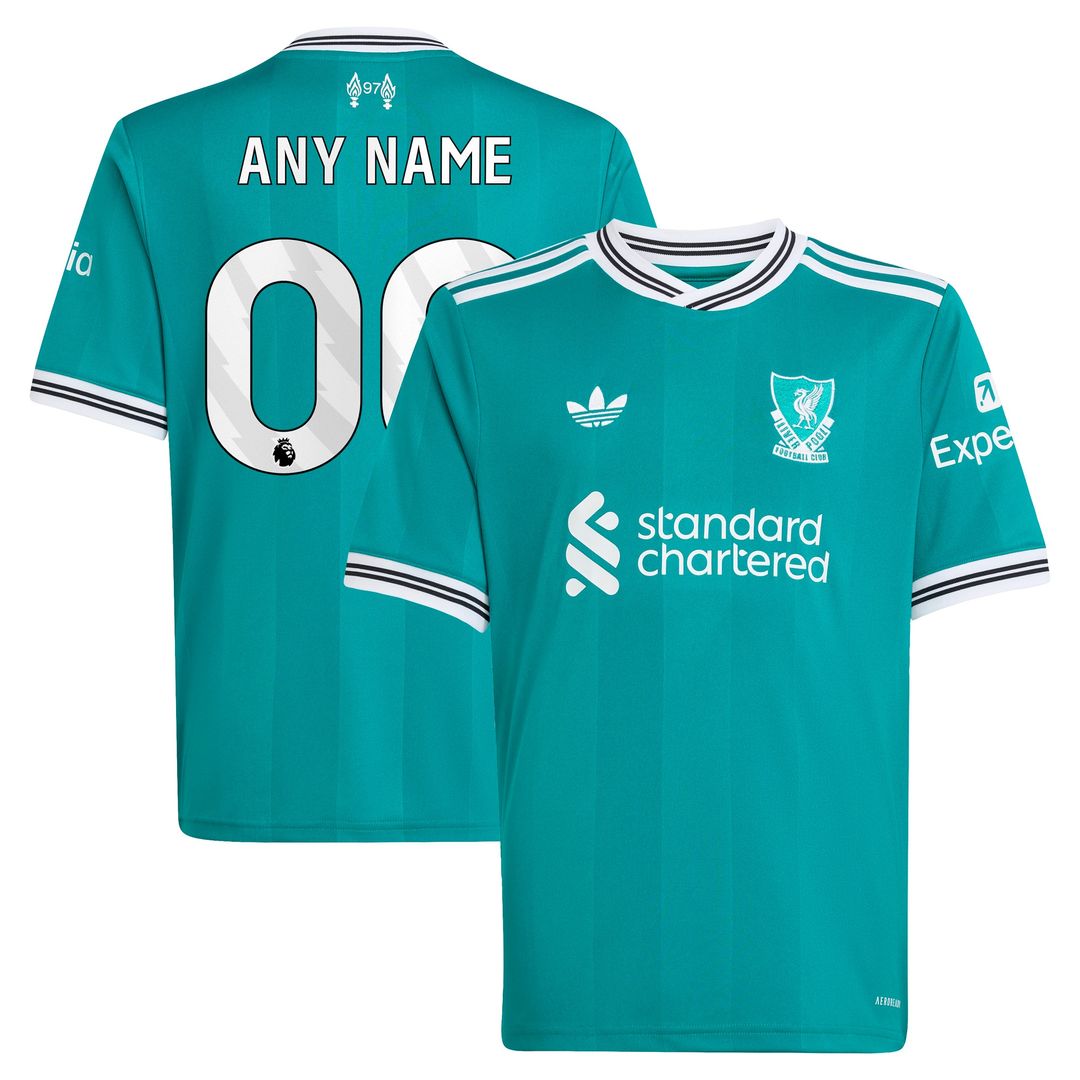 Liverpool adidas Youth 2025/26 Home Custom Replica Jersey - Red