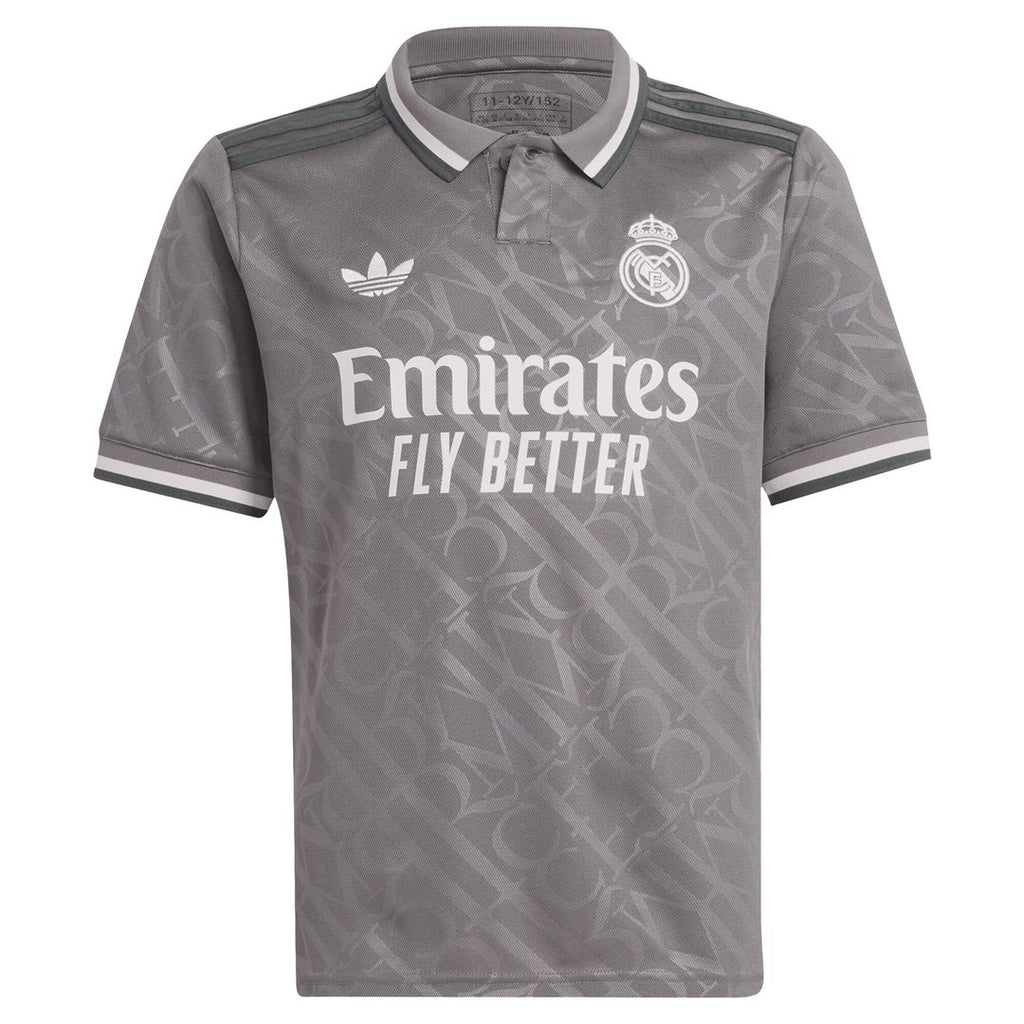 Jude Bellingham Real Madrid adidas Originals Youth 2024/25 Third Replica Player Jersey - Charcoal