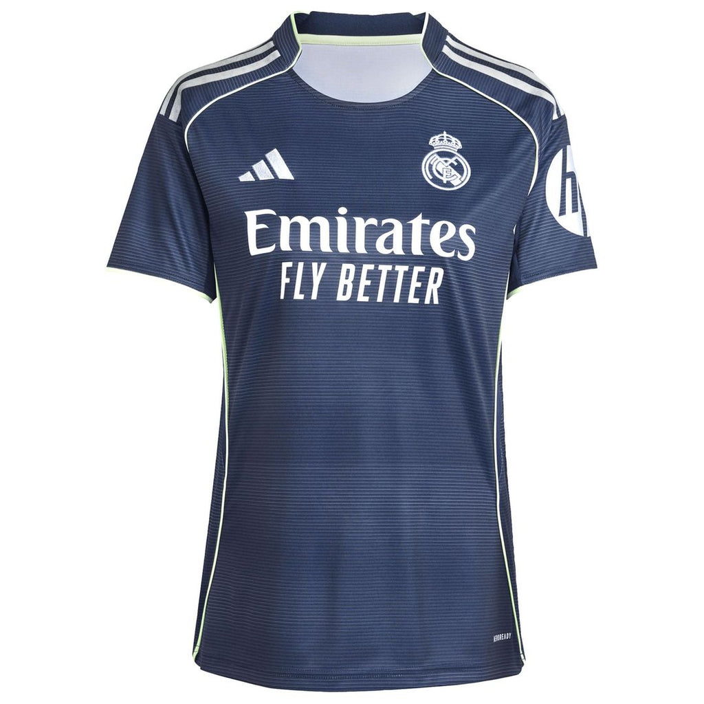 Real Madrid adidas Women's 2025/26 Away Replica Custom Jersey - Blue