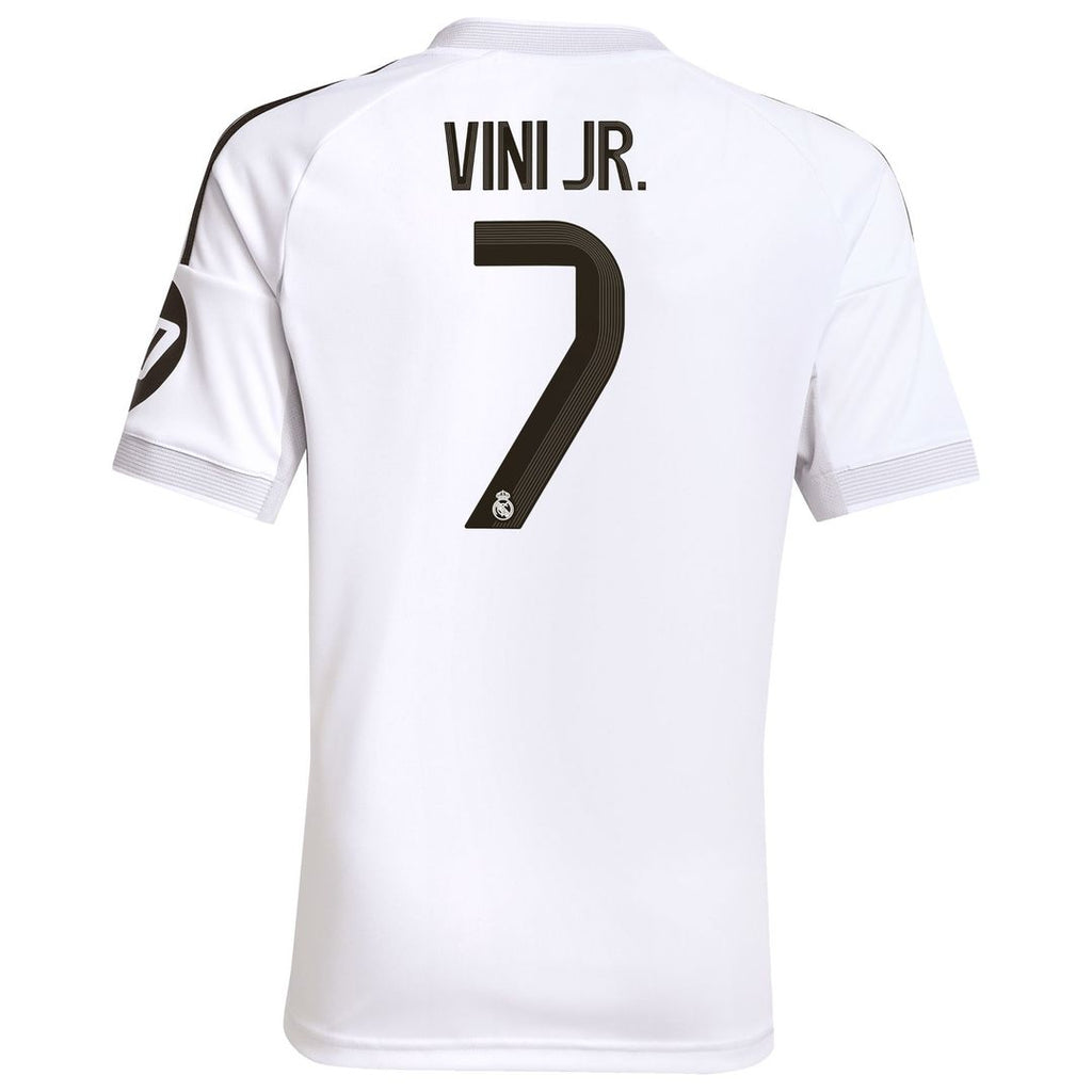 Vini Jr. Real Madrid adidas Youth 2025/26 Away Replica Player Jersey - Blue